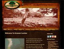 Tablet Screenshot of greenerlumber.com
